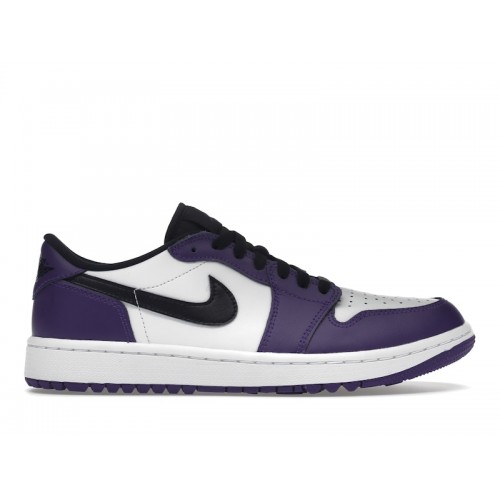 Кроссы Jordan 1 Retro Low Golf Court Purple - мужская сетка размеров