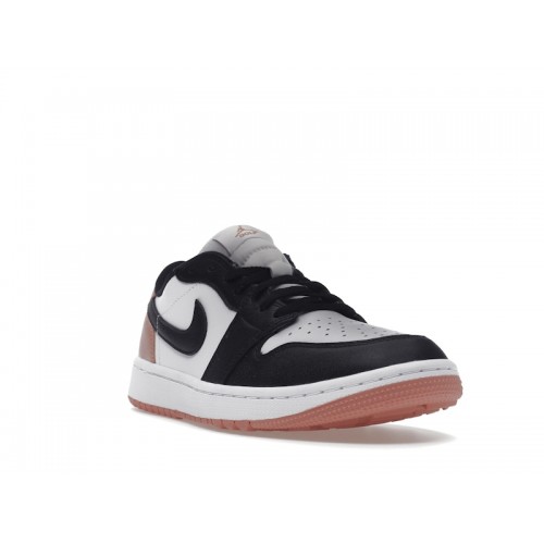 Кроссы Jordan 1 Retro Low Golf Rust Pink - мужская сетка размеров