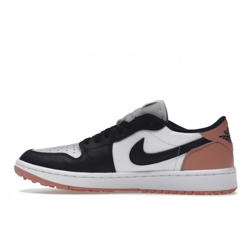 Кроссы Jordan 1 Retro Low Golf Rust Pink - мужская сетка размеров