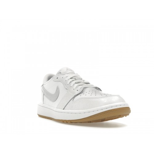 Кроссы Jordan 1 Retro Low Golf White Gum - мужская сетка размеров