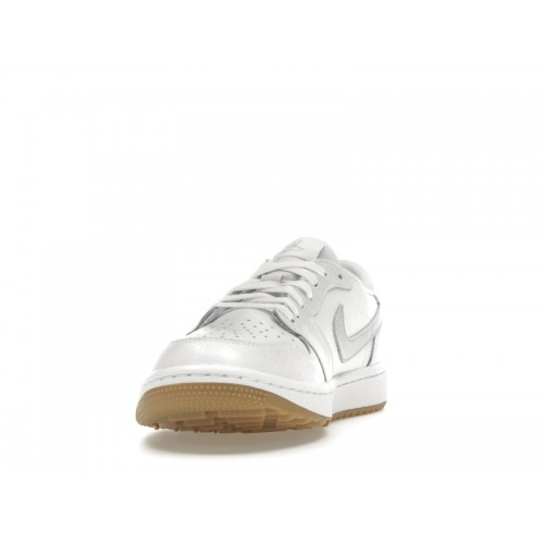 Кроссы Jordan 1 Retro Low Golf White Gum - мужская сетка размеров
