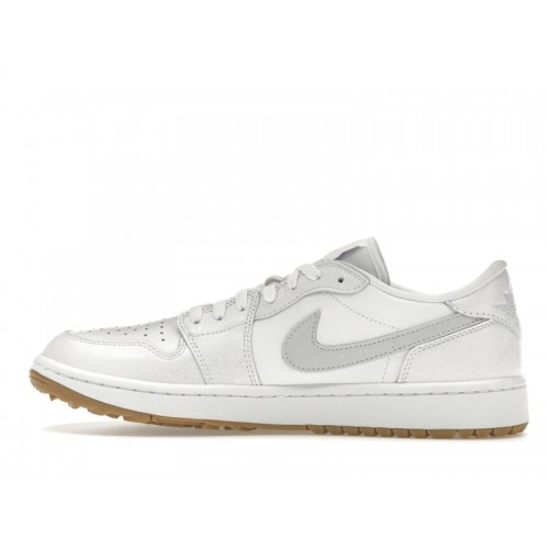 Кроссы Jordan 1 Retro Low Golf White Gum - мужская сетка размеров