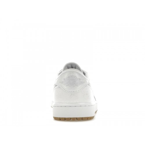 Кроссы Jordan 1 Retro Low Golf White Gum - мужская сетка размеров