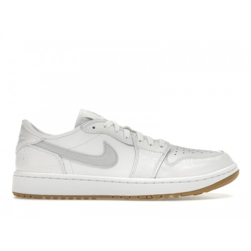 Кроссы Jordan 1 Retro Low Golf White Gum - мужская сетка размеров