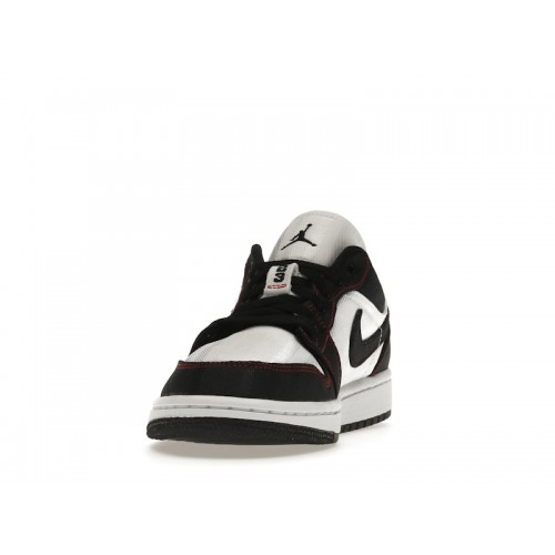 Кроссы Jordan 1 Low SE Utility White Black Gym Red (W) - женская сетка размеров
