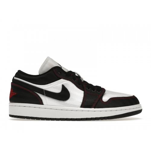 Кроссы Jordan 1 Low SE Utility White Black Gym Red (W) - женская сетка размеров