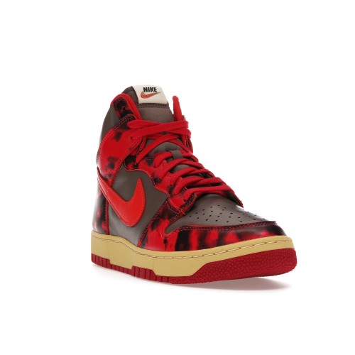 Кроссы Nike Dunk High 1985 Red Acid Wash - мужская сетка размеров