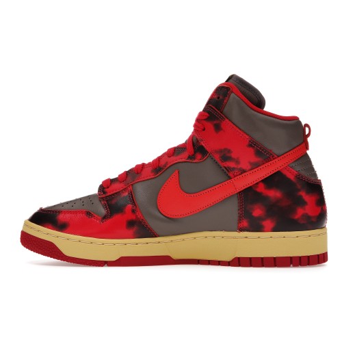 Кроссы Nike Dunk High 1985 Red Acid Wash - мужская сетка размеров