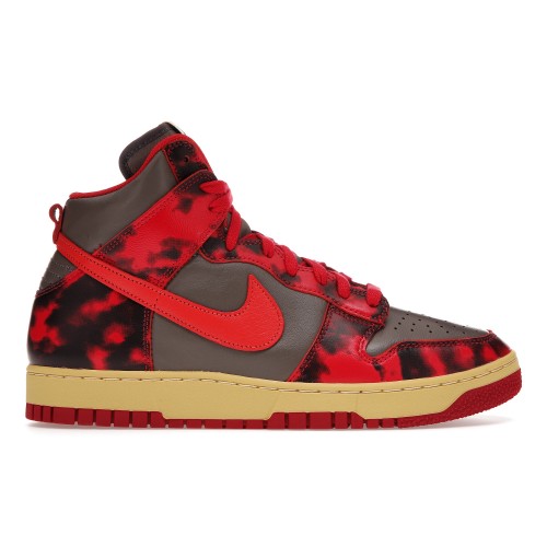Кроссы Nike Dunk High 1985 Red Acid Wash - мужская сетка размеров
