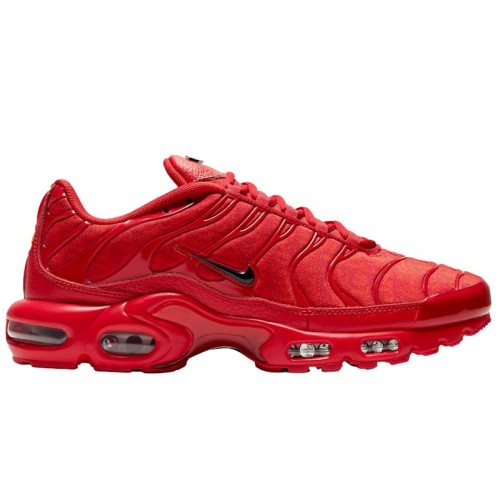Кроссы Nike Air Max Plus University Red Chile Red - мужская сетка размеров