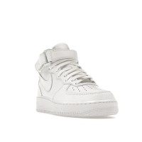 Женские Nike Air Force 1 Mid Triple White (W)