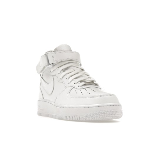 Кроссы Nike Air Force 1 Mid Triple White (W) - женская сетка размеров