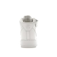 Женские Nike Air Force 1 Mid Triple White (W)