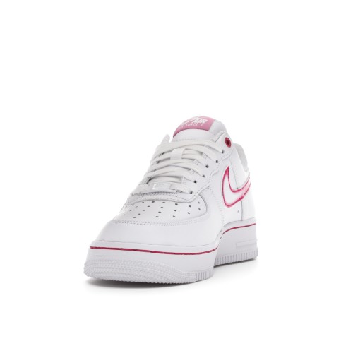 Кроссы Nike Air Force 1 Low Airbrush White Pink (W) - женская сетка размеров