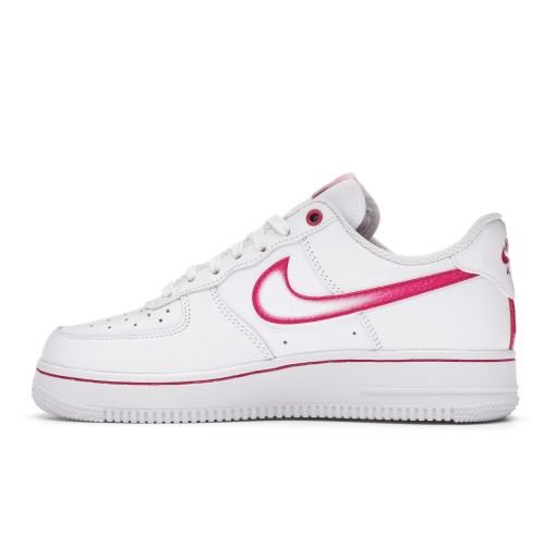Кроссы Nike Air Force 1 Low Airbrush White Pink (W) - женская сетка размеров