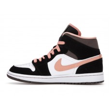 Женские Jordan 1 Mid Peach Mocha (W)
