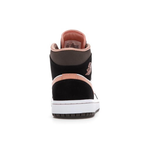 Кроссы Jordan 1 Mid Peach Mocha (W) - женская сетка размеров