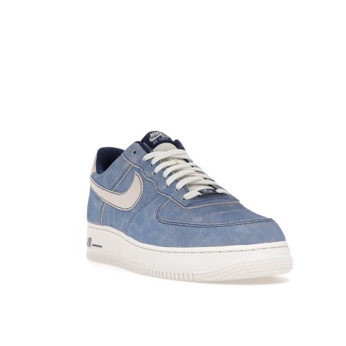 Кроссы Nike Air Force 1 Low Dusty Blue Suede - мужская сетка размеров