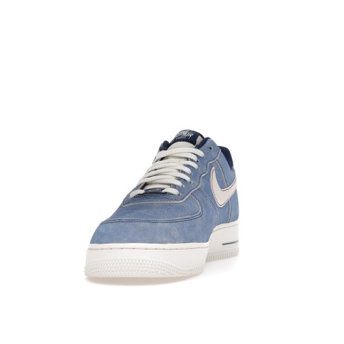 Кроссы Nike Air Force 1 Low Dusty Blue Suede - мужская сетка размеров