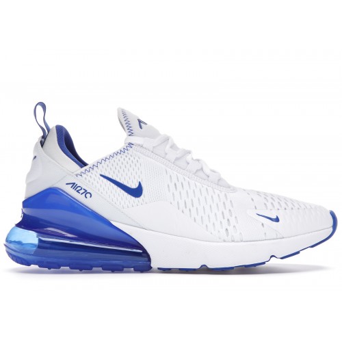 Кроссы Nike Air Max 270 White Royal - мужская сетка размеров