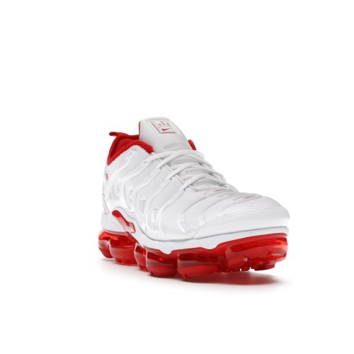 Кроссы Nike Air VaporMax Plus White Red - мужская сетка размеров