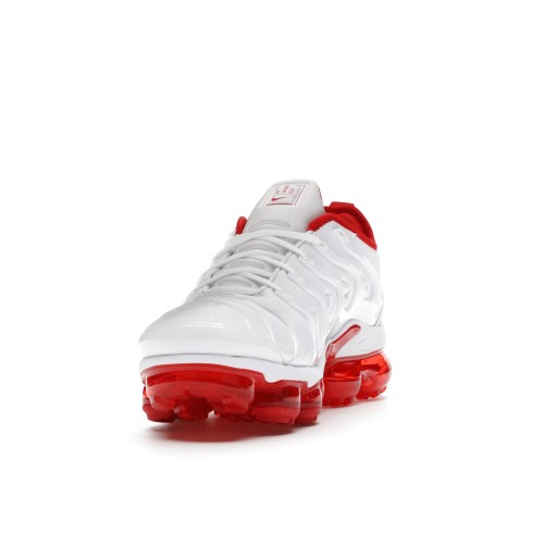 Кроссы Nike Air VaporMax Plus White Red - мужская сетка размеров