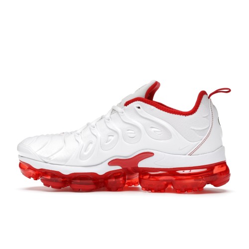 Кроссы Nike Air VaporMax Plus White Red - мужская сетка размеров