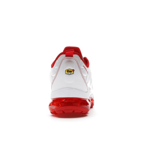 Кроссы Nike Air VaporMax Plus White Red - мужская сетка размеров