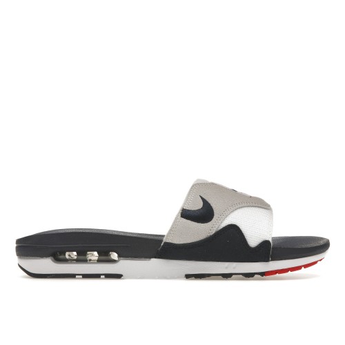 Кроссы Nike Air Max 1 Slide Obsidian University Red - мужская сетка размеров