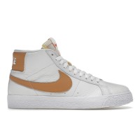Мужские кроссовки Nike SB Zoom Blazer Mid ISO White Light Cognac