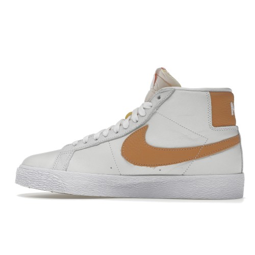 Мужские кроссовки Nike SB Zoom Blazer Mid ISO White Light Cognac