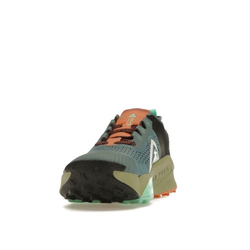 Кроссы Nike ZoomX Zegama Trail Light Slate Grey Glow Green Bone Black - мужская сетка размеров