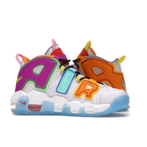 Кроссы Nike Air More Uptempo Multi-Color (GS) - подростковая сетка размеров