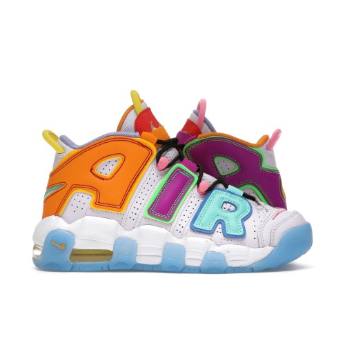 Кроссы Nike Air More Uptempo Multi-Color (GS) - подростковая сетка размеров