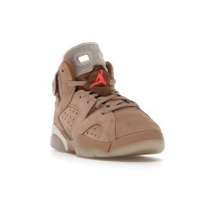 Детские Jordan 6 Retro Travis Scott British Khaki (PS)