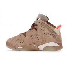 Детские Jordan 6 Retro Travis Scott British Khaki (PS)