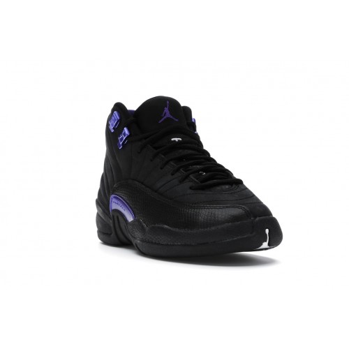 Кроссы Jordan 12 Retro Black Dark Concord (GS) - подростковая сетка размеров