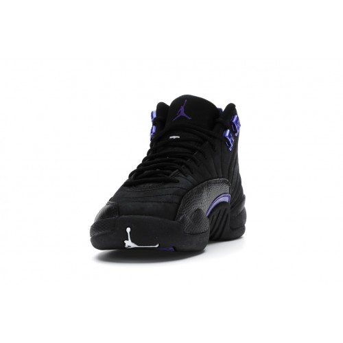 Кроссы Jordan 12 Retro Black Dark Concord (GS) - подростковая сетка размеров