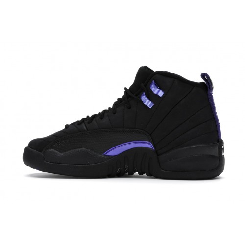 Кроссы Jordan 12 Retro Black Dark Concord (GS) - подростковая сетка размеров