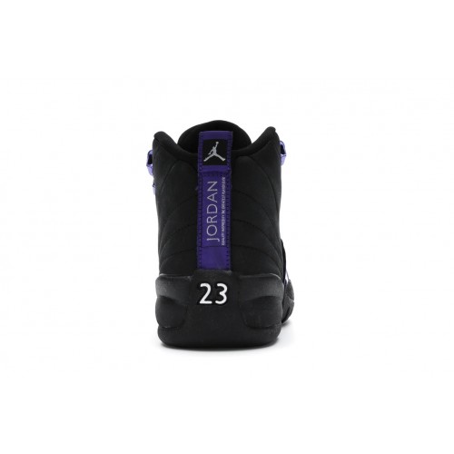 Кроссы Jordan 12 Retro Black Dark Concord (GS) - подростковая сетка размеров