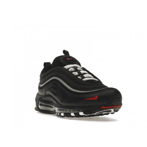 Кроссы Nike Air Max 97 Black White Red - мужская сетка размеров