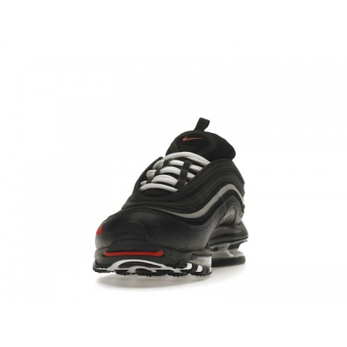 Кроссы Nike Air Max 97 Black White Red - мужская сетка размеров