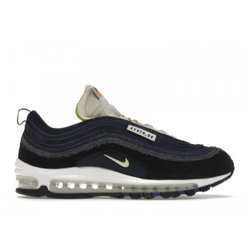 Кроссы Nike Air Max 97 SE Running Club Black Royal - мужская сетка размеров