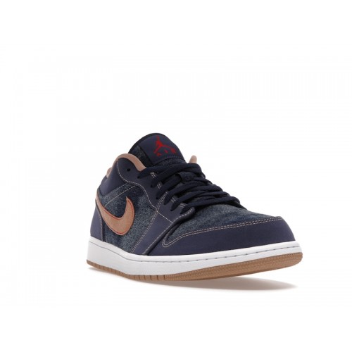 Кроссы Jordan 1 Low SE Denim - мужская сетка размеров