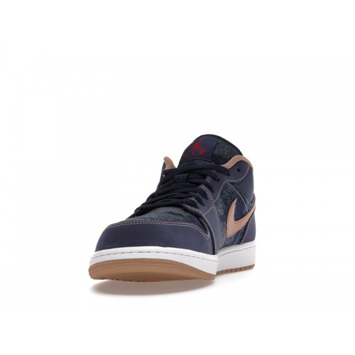 Кроссы Jordan 1 Low SE Denim - мужская сетка размеров