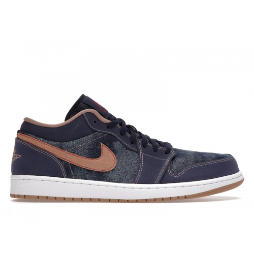 Кроссы Jordan 1 Low SE Denim - мужская сетка размеров