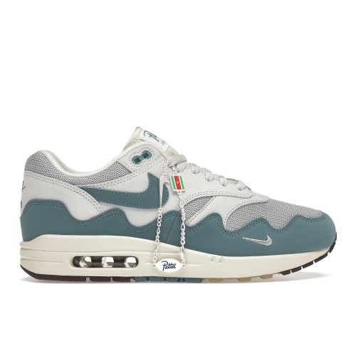 Кроссы Nike Air Max 1 Patta Waves Noise Aqua (without Bracelet) - мужская сетка размеров