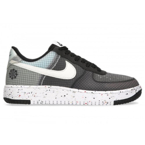 Кроссы Nike Air Force 1 Low Crater Black White - мужская сетка размеров