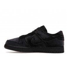 Кроссовки Nike Dunk Low Dover Street Market Triple Black Velvet