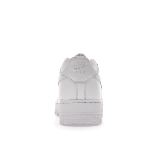 Кроссы Nike Air Force 1 Low LE Triple White (GS) - подростковая сетка размеров